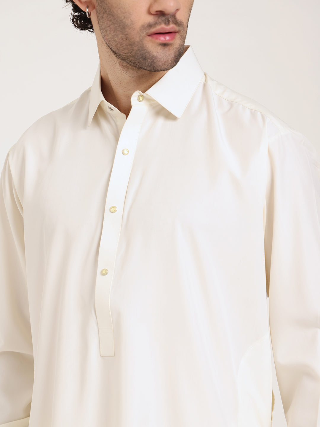 Off-White Boski Cotton Pathani Suit for men – The House of Pathan – view 7