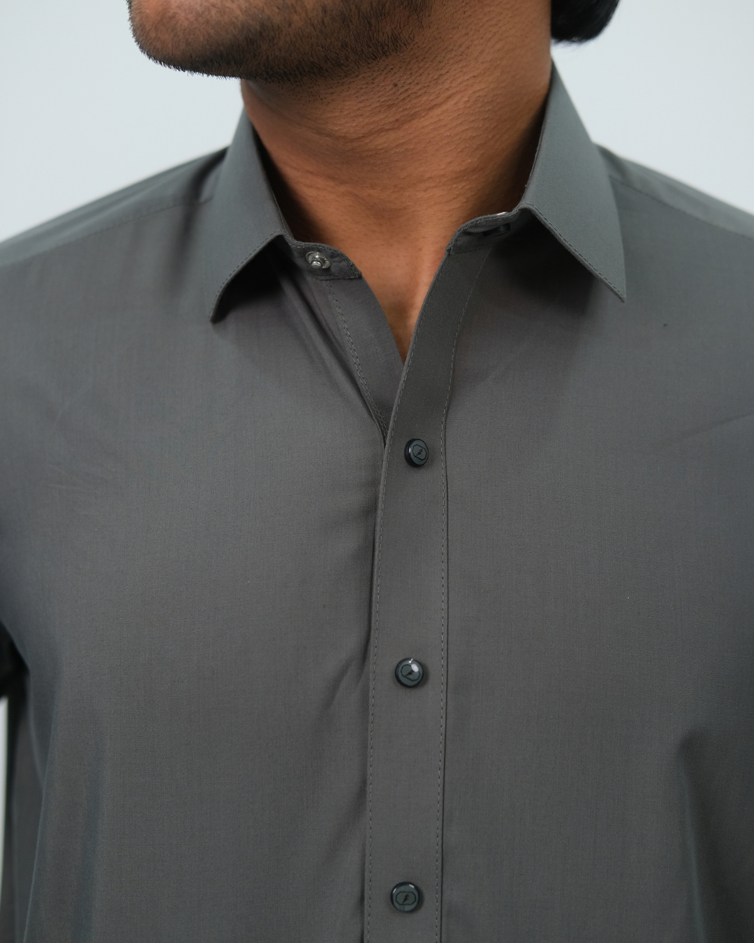 Charcoal Grey Premium Boski Cotton Pathani Suit for Men - Luxury Ethnic Wear | The House of Pathan