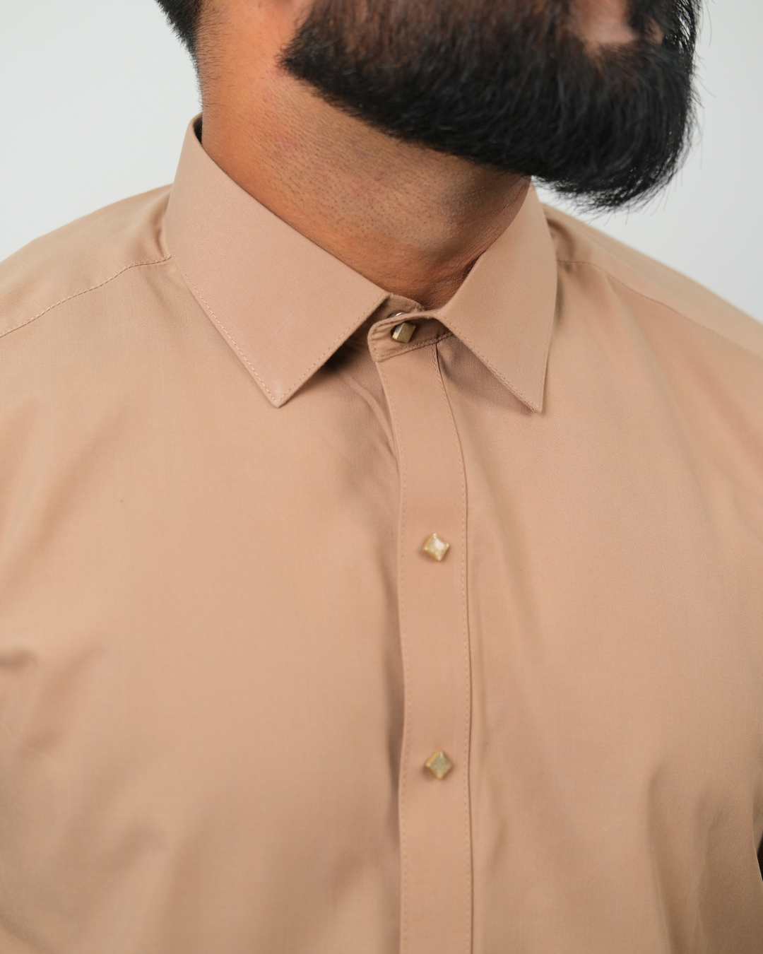 Camel Brown Premium Boski Cotton Pathani Suit for Men - Luxury Ethnic Wear | The House of Pathan