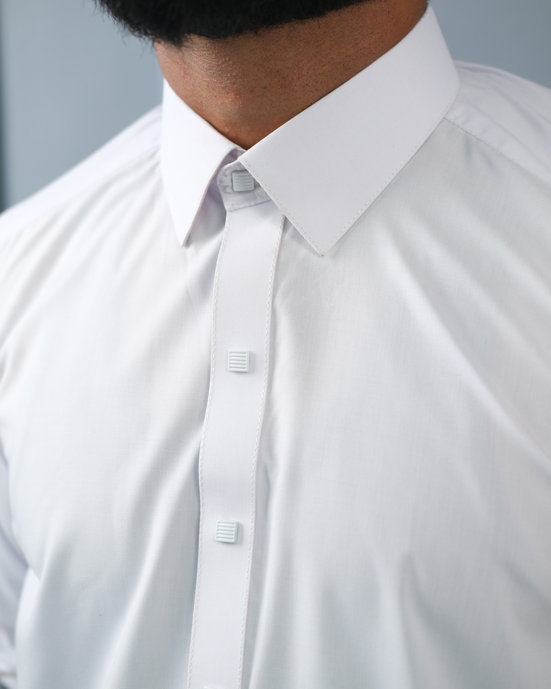 Pure White Premium Boski Cotton Pathani Suit for Men - Luxury Ethnic Wear | The House of Pathan