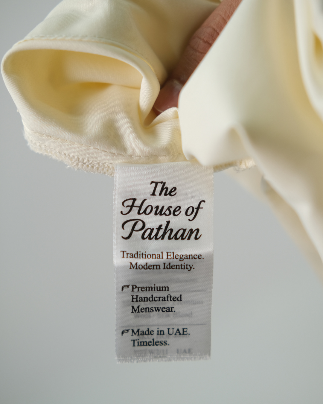 Cream Premium Boski Cotton Pathani Suit for Men - Luxury Ethnic Wear | The House of Pathan