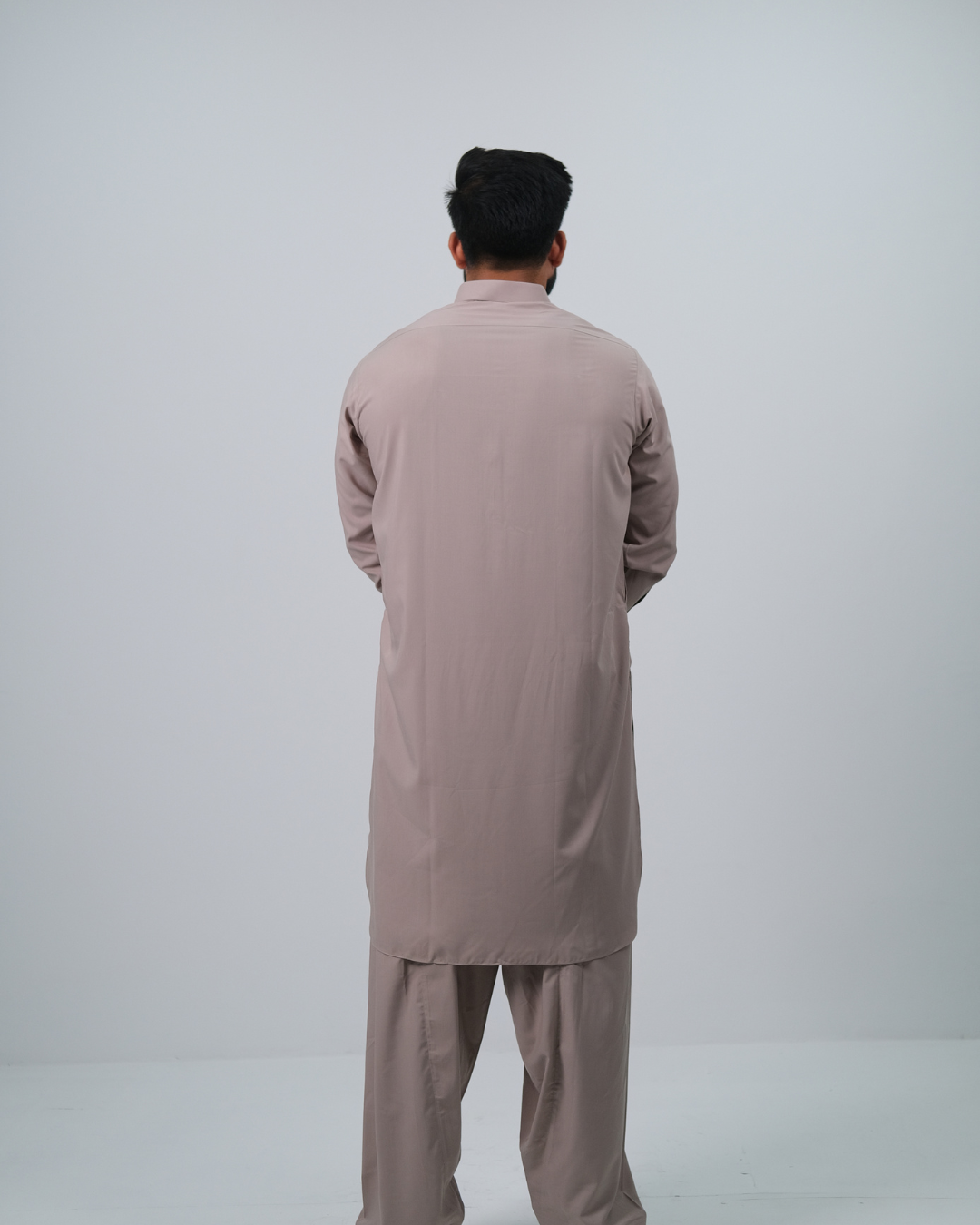 Warm Beige Premium Boski Cotton Pathani Suit for Men - Luxury Ethnic Wear | The House of Pathan
