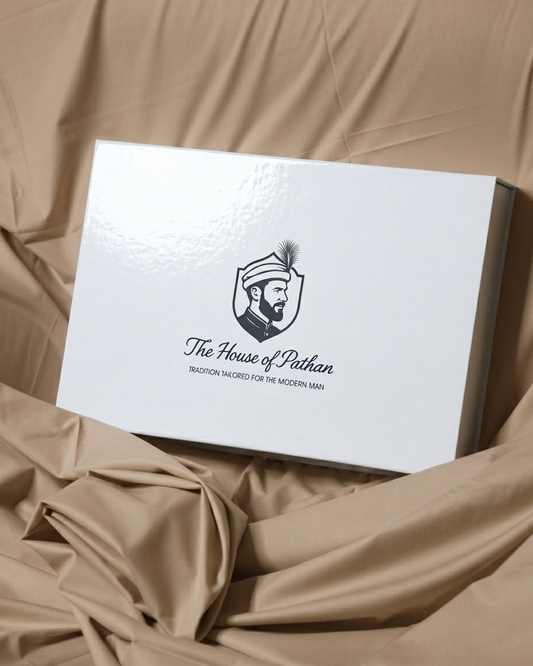 Premium Boski Unstitched Fabric for Men – Royal Sand Beige | The House of Pathan