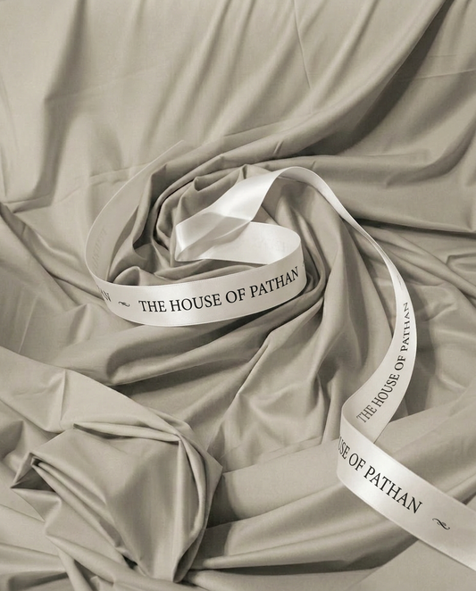 Premium Boski Unstitched Fabric for Men – Pale Khaki Olive | The House of Pathan