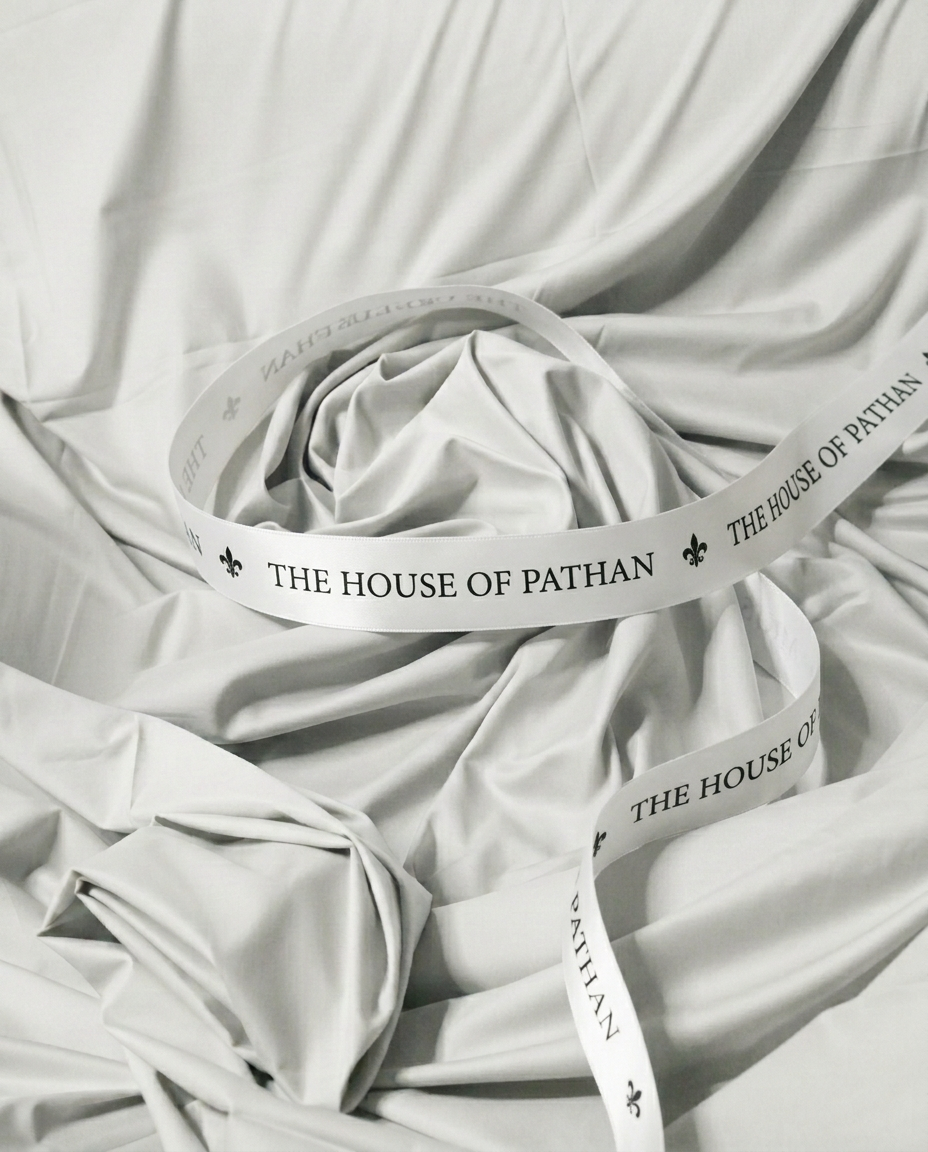 Premium Boski Unstitched Fabric for Men – Classic Off-White | The House of Pathan