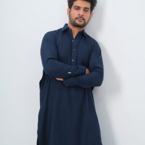 Navy Blue Pathani
